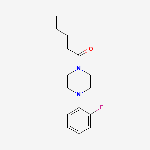 molecular formula C15H21FN2O B4032592 1-[4-(2-Fluorophenyl)piperazin-1-yl]pentan-1-one 