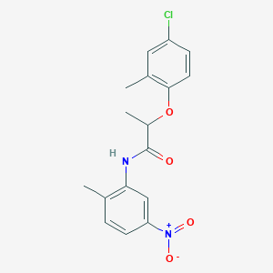 2-(4-chloro-2-methylphenoxy)-N-(2-methyl-5-nitrophenyl)propanamide