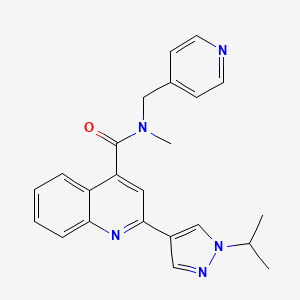 2-(1-isopropyl-1H-pyrazol-4-yl)-N-methyl-N-(pyridin-4-ylmethyl)quinoline-4-carboxamide