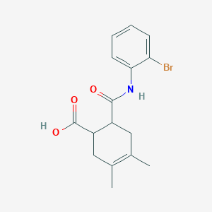 6-[(2-Bromophenyl)carbamoyl]-3,4-dimethylcyclohex-3-ene-1-carboxylic acid