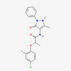 2-(4-chloro-2-methylphenoxy)-N-(1,5-dimethyl-3-oxo-2-phenyl-2,3-dihydro-1H-pyrazol-4-yl)propanamide