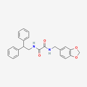 N-(1,3-benzodioxol-5-ylmethyl)-N'-(2,2-diphenylethyl)ethanediamide