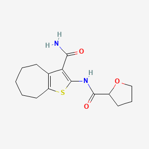 N-[3-(aminocarbonyl)-5,6,7,8-tetrahydro-4H-cyclohepta[b]thien-2-yl]tetrahydro-2-furancarboxamide