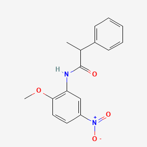 N-(2-methoxy-5-nitrophenyl)-2-phenylpropanamide