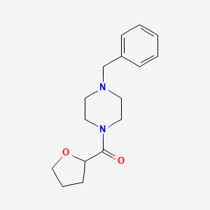 Piperazine, 1-(phenylmethyl)-4-[(tetrahydro-2-furanyl)carbonyl]-