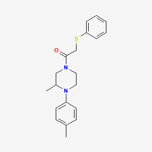 1-[3-Methyl-4-(4-methylphenyl)piperazin-1-yl]-2-(phenylsulfanyl)ethanone