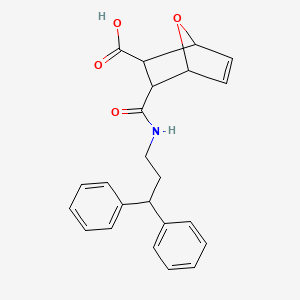 3-[(3,3-Diphenylpropyl)carbamoyl]-7-oxabicyclo[2.2.1]hept-5-ene-2-carboxylic acid