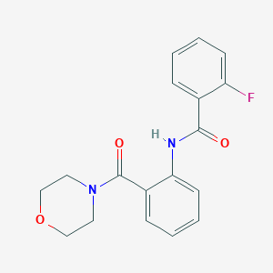 Benzamide, 2-fluoro-N-[(2-morpholoyl)phenyl]-