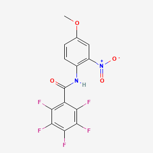 molecular formula C14H7F5N2O4 B4032761 2,3,4,5,6-PENTAFLUORO-N~1~-(4-METHOXY-2-NITROPHENYL)BENZAMIDE 