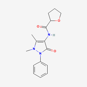 N-(1,5-dimethyl-3-oxo-2-phenyl-2,3-dihydro-1H-pyrazol-4-yl)tetrahydro-2-furancarboxamide