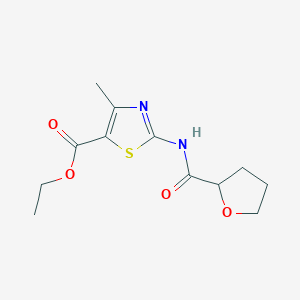 ethyl 4-methyl-2-[(tetrahydro-2-furanylcarbonyl)amino]-1,3-thiazole-5-carboxylate