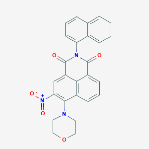 6-(4-morpholinyl)-2-(1-naphthyl)-5-nitro-1H-benzo[de]isoquinoline-1,3(2H)-dione