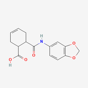 6-(1,3-Benzodioxol-5-ylcarbamoyl)cyclohex-3-ene-1-carboxylic acid