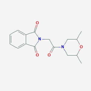 molecular formula C16H18N2O4 B403280 2-[2-(2,6-Dimethyl-morpholin-4-yl)-2-oxo-ethyl]-isoindole-1,3-dione CAS No. 313267-23-1