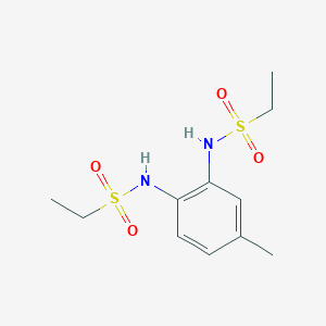 molecular formula C11H18N2O4S2 B4032808 N-(2-ETHANESULFONAMIDO-5-METHYLPHENYL)ETHANE-1-SULFONAMIDE 