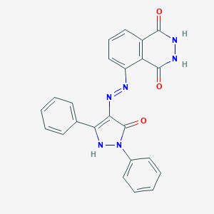 5-[2-(5-oxo-1,3-diphenyl-1,5-dihydro-4H-pyrazol-4-ylidene)hydrazino]-2,3-dihydro-1,4-phthalazinedione