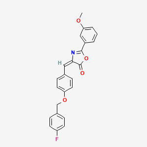 4-{4-[(4-fluorobenzyl)oxy]benzylidene}-2-(3-methoxyphenyl)-1,3-oxazol-5(4H)-one