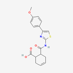 6-{[4-(4-Methoxyphenyl)-1,3-thiazol-2-yl]carbamoyl}cyclohex-3-ene-1-carboxylic acid