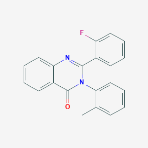 molecular formula C21H15FN2O B403284 2-(2-fluorophenyl)-3-(2-methylphenyl)-4(3H)-quinazolinone 