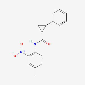 N-(4-methyl-2-nitrophenyl)-2-phenylcyclopropanecarboxamide