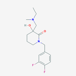 1-(3,4-difluorobenzyl)-3-{[ethyl(methyl)amino]methyl}-3-hydroxy-2-piperidinone