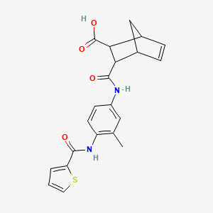 3-[[3-Methyl-4-(thiophene-2-carbonylamino)phenyl]carbamoyl]bicyclo[2.2.1]hept-5-ene-2-carboxylic acid