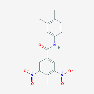 N-(3,4-dimethylphenyl)-4-methyl-3,5-dinitrobenzamide