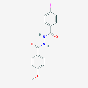 molecular formula C15H13IN2O3 B403291 N'-(4-Iodobenzoyl)-4-methoxybenzohydrazide 
