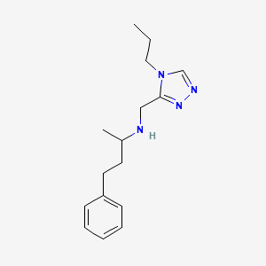 (1-methyl-3-phenylpropyl)[(4-propyl-4H-1,2,4-triazol-3-yl)methyl]amine