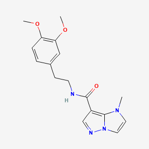 N-[2-(3,4-dimethoxyphenyl)ethyl]-1-methyl-1H-imidazo[1,2-b]pyrazole-7-carboxamide