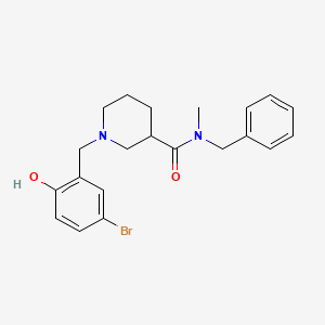 N-benzyl-1-(5-bromo-2-hydroxybenzyl)-N-methylpiperidine-3-carboxamide