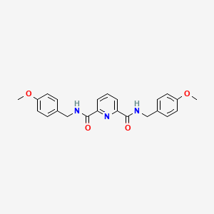 N2,N6-BIS[(4-METHOXYPHENYL)METHYL]PYRIDINE-2,6-DICARBOXAMIDE