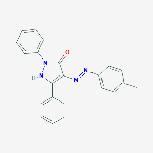 molecular formula C22H18N4O B403293 1,3-diphenyl-1H-pyrazole-4,5-dione 4-[(4-methylphenyl)hydrazone] CAS No. 6528-22-9