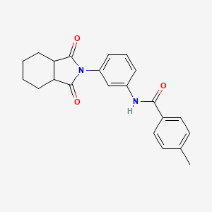 N-[3-(1,3-dioxooctahydro-2H-isoindol-2-yl)phenyl]-4-methylbenzamide