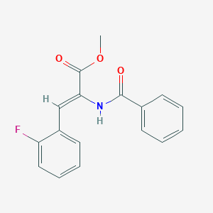 methyl (Z)-2-benzamido-3-(2-fluorophenyl)prop-2-enoate