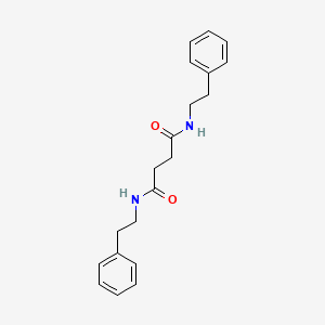 molecular formula C20H24N2O2 B4032968 NN'-BIS(2-PHENYLETHYL)BUTANEDIAMIDE CAS No. 143969-98-6