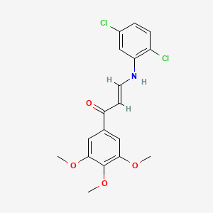 3-[(2,5-dichlorophenyl)amino]-1-(3,4,5-trimethoxyphenyl)-2-propen-1-one