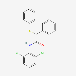 molecular formula C20H15Cl2NOS B4033015 N-(2,6-dichlorophenyl)-2-phenyl-2-(phenylsulfanyl)acetamide 