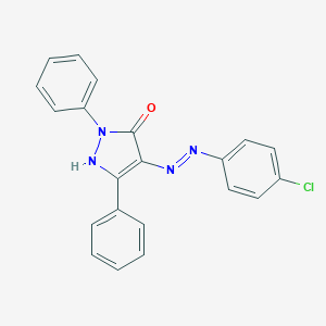 molecular formula C21H15ClN4O B403303 1,3-diphenyl-1H-pyrazole-4,5-dione 4-[(4-chlorophenyl)hydrazone] CAS No. 6528-27-4