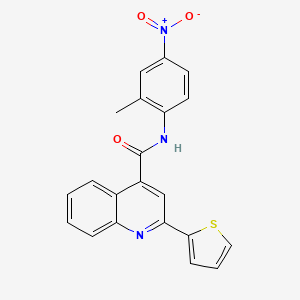 N-(2-methyl-4-nitrophenyl)-2-(thiophen-2-yl)quinoline-4-carboxamide