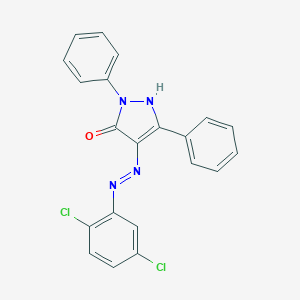 molecular formula C21H14Cl2N4O B403306 1,3-diphenyl-1H-pyrazole-4,5-dione 4-[(2,5-dichlorophenyl)hydrazone] 