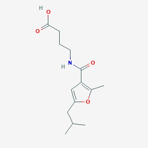 4-[(5-isobutyl-2-methyl-3-furoyl)amino]butanoic acid