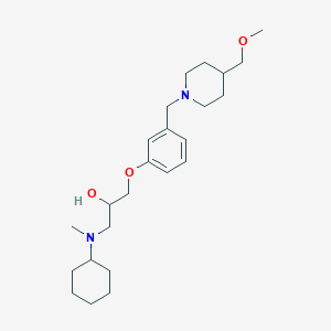 1-[cyclohexyl(methyl)amino]-3-(3-{[4-(methoxymethyl)-1-piperidinyl]methyl}phenoxy)-2-propanol