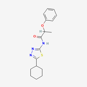 N-(5-cyclohexyl-1,3,4-thiadiazol-2-yl)-2-phenoxypropanamide