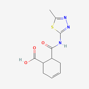 6-[(5-Methyl-1,3,4-thiadiazol-2-yl)carbamoyl]cyclohex-3-ene-1-carboxylic acid