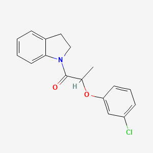 2-(3-CHLOROPHENOXY)-1-(2,3-DIHYDRO-1H-INDOL-1-YL)-1-PROPANONE