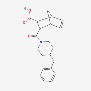 3-[(4-benzylpiperidin-1-yl)carbonyl]bicyclo[2.2.1]hept-5-ene-2-carboxylic acid