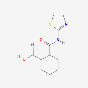 2-(4,5-Dihydro-1,3-thiazol-2-ylcarbamoyl)cyclohexanecarboxylic acid