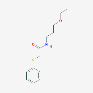 N-(3-ethoxypropyl)-2-(phenylthio)acetamide