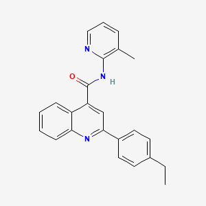 2-(4-ethylphenyl)-N-(3-methyl-2-pyridinyl)-4-quinolinecarboxamide